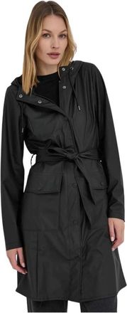 Rains Curve Jacket - Dames - Parka Jassen - Zwart - XL - Jassen