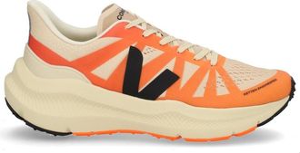 Veja Gradient Orange Sneakers with Bold Black Logo