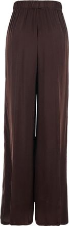 Jucca Womens Silk Pants Brown Trousers