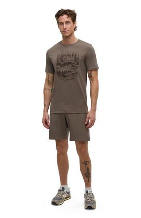 tentree Getaway T-Shirt in Timber/meteorite Black at Nordstrom, Size Xx-Large
