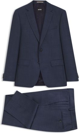 BOSS Two-piece slim-fit suit in virgin wool and silk