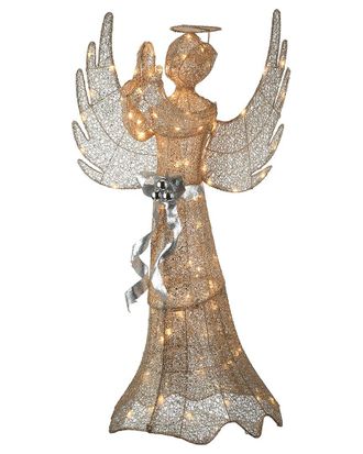 National Tree Company 53in Champagne Praying Angel With Led Lights