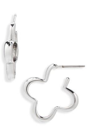 Panacea Clover Hoop Earrings in Silver at Nordstrom Rack