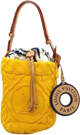 Louis Vuitton Pre-owned Vintage Canvas Bucket Bag - Pre-owned - Mujer - Amarillo - ONE SIZE
