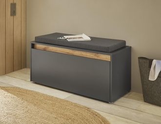 Inosign Polsterbank »GiRON/CiTY, Garderobenbank mit Klappe, Sitzbank in vier Farben« 2 Stk. tlg. viel Stauraum, Platz für ca. 8 Paar Schuhe, 100 cm breit