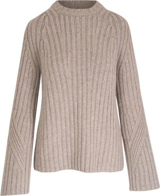 Khaite Calvin Sweater - Dames - Cashmere truien - Beige - S - Kasjmier - Truien & Vesten