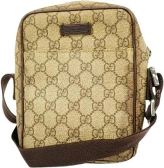 Gucci Pre-owned Cross Body Bags, female, Brown, Size: ONE SIZE Pre-owned Vintage Shoulder Bag