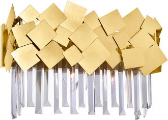 CWI Lighting Panache 3 Light Vanity Light With Medallion Gold Finish