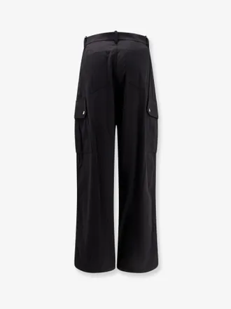 Pinko Womens Cotton Trousers Black