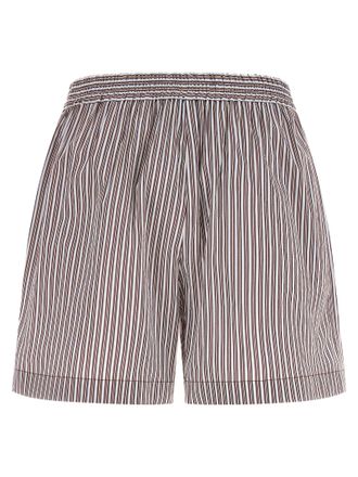 Brunello Cucinelli Womens Bordeaux Cotton Bermuda Shorts
