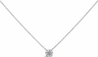 House of Brilliance 14K White Gold 1.00 Cttw Lab Grown Diamond Solitaire Pendant