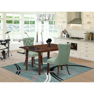 East West Furniture 3 Piece Kitchen Table Set