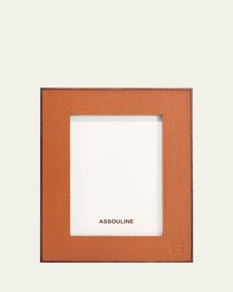 ASSOULINE Heritage Leather Picture Frame, 5 x 7