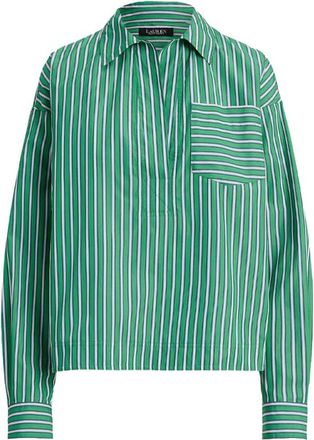 Ralph Lauren Stachee Shirt - Dames - Polos - Groen - L - Katoen - Tops