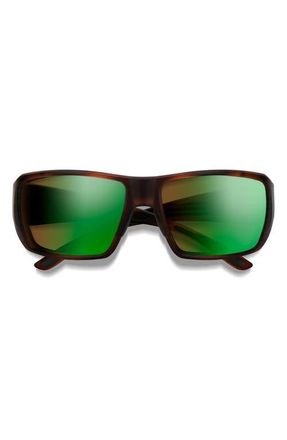 Smith Guides Choice 62mm Sunglasses in Tortoise /Brown Green Mirror at Nordstrom