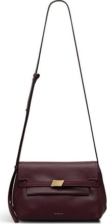 Radley London The Christina Small Flapover Crossbody Bag in Dark Cherry at Nordstrom