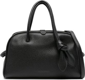 Jacquemus Le Petit Turismo Handbag - Dames - Handtassen - Zwart - ONE Size - Leer - Tassen