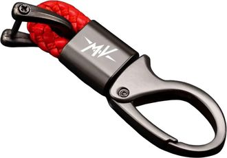 Generic Motorcycle Metal Keychain for MV Agusta F3 675 800 Brutale 800 1000 Turismo Veloce RC Hand Woven Leather Keychain Eychain Detachable Metal Motorcycle 