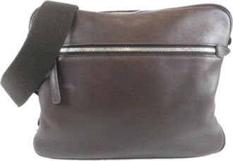 Herm&egrave;s Brown Evergrain Leather Shoulder Bag (Pre-Owned)