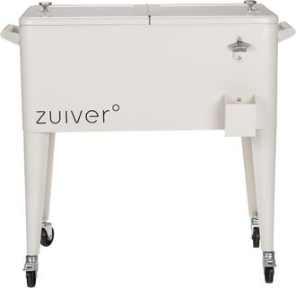 Zuiver Nevera móvil blanca con ruedas
