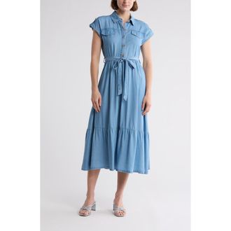 August Sky Chambray Shirtdress at Nordstrom Rack, Size Medium