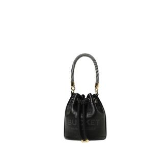 Marc Jacobs Bucket Bags, female, Black, ONE SIZE, Leather Bucket Bag