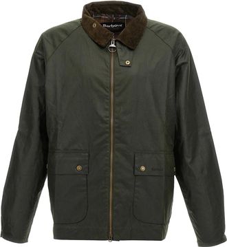 Barbour Jassen, Heren, Groen, XL, Katoen, Short Bedale Wax Jacket