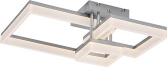 Rabalux Plafoniera Led 22w Cct Cromata Geometrica Amilia Rabalux