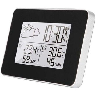 OEM Estaci&oacute;n Meteorol&oacute;gica Inal&aacute;mbrica, Reloj Meteorol&oacute;gico Digital Multifuncional Con Informaci&oacute;n Sobre El Clima Exterior, Temperatura, Humedad, Retroilu