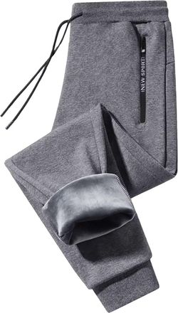 Generic Fleece Lined Joggers Womens Fuzzy Trousers Solid Color Baggy Sports Trousers Drawstring Thermal Tracksuit Bottoms Warm Comfortable Winter Tracksuit Bo