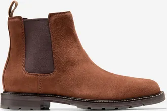 Cole Haan Mens Roundhill Grand Waterproof Chelsea Boots - Brown Size 10.5