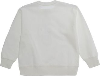 Maison Margiela Boys Round Neck Sweatshirt White Cotton Hoods & Sweatshirts