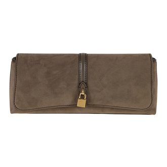 Stella McCartney Ryder Suede-Effect Pochette - Bags - Mujer - Marr&oacute;n - ONE SIZE