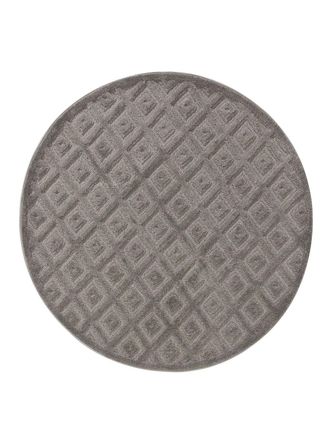 benuta Alfombra gris claro d 200 redondo