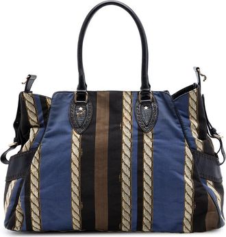 Fendi Pre-owned Fendi Large Pequin Canvas Etniko Du Jour Handbag Ladies 1CAOTWBZ42XI7OFO