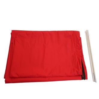 Hhg Funda Protectora Hhg Para Parasol Voladizo De Hasta 4,3 M (3x3 M), Funda Con Cremallera, Rojo