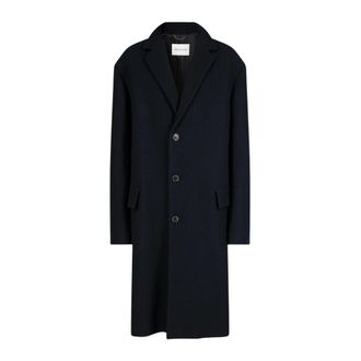 Dries Van Noten Coats - Heren - Mantel - Blauw - L - Jassen