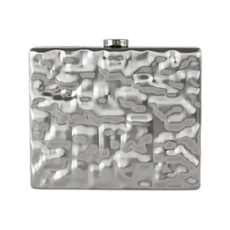 Anna Cecere Clutch de lat&oacute;n - Bags - Mujer - Gris - ONE SIZE