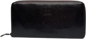 Givenchy Pre-owned Wallets, female, Brown, Size: ONE SIZE Pre-owned Leather Wallet