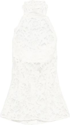 Manurí Top Cherie a collo alto - Bianco