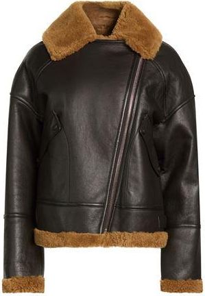 Yves Salomon ROPA DE ABRIGO - Borreguito y pelo ecol&oacute;gico en YOOX.COM