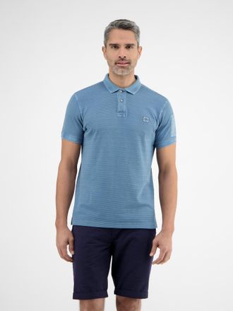 Lerros Poloshirt LERROS, Herren, Gr. 3XL, blau (crispy blau), Obermaterial: 100% Baumwolle, gestreift, regular fit taillenbedeckt, Shirts Poloshirt, mit Stre