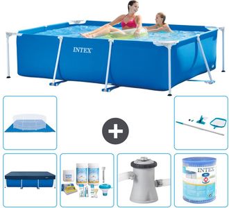 Intex Piscina Con Estructura Rectangular - 220x150x60 Cm - 7-piezas S30010