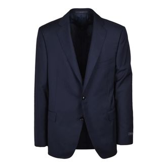 Pal Zileri Formal Blazers, male, Blue, Size: 3XL Giacca Stondata
