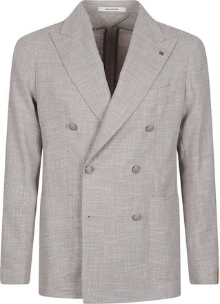 Tagliatore Montecarlo Jas - Heren - Blazers - Beige - M - Wol - Jassen