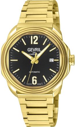 Gevril Group Roosevelt Automatic Bracelet Watch, 42mm in Gold at Nordstrom Rack