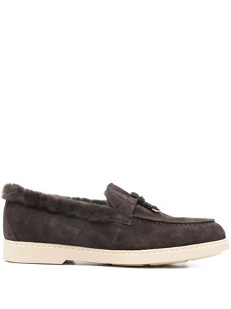 Doucal's leather loafers - Marrone