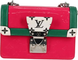 Louis Vuitton Wynwood Pink Patent Leather Shoulder Bag (Pre-Owned)