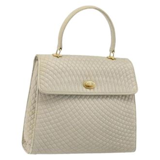 Bally Pre-owned Handtas - Dames - Vintage Handtas - Beige - ONE Size - Leer - Vintage