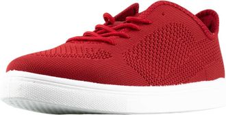 Generic Lightweight Trainers, Mens Gym Running Walking Casual Lace Sports Shoes (Red, UK Footwear Size System, Adult, Men, Numeric, Medium, 6)